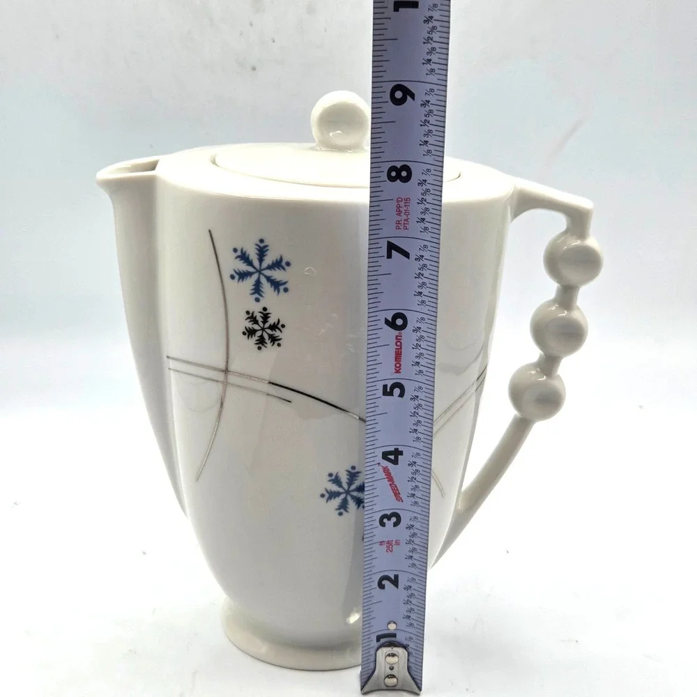 Royal‎ Jackson Parisienne St. Moritz TeaPot Snowflake Pattern UNIQUE Ball Handle